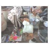 Rinconada unicorn, agate elephant, Wade lion,