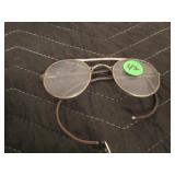Pair vintage full rim safety glasses (Bausch &