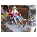Christmas America Journal Cowboy wagon pulled