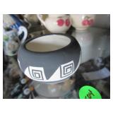 Ute Mountain Pottery mini bowl signed L.B.