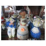 Pair Dutch boy and girl, vintage Counterpoint girl