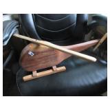 Handmade wooden helecopter toy