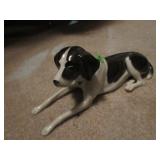 German porcelain hound dog figurine
