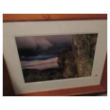 Paul J Ebert color photograph of valley, framed
