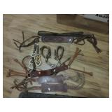 Hobbles, vintage rein/harness spreaders, duck