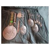 3 Dutch Vlendem spoons, 4 Dutch Delft demi