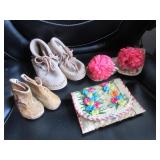 Antique leather baby boots, Minnetonka child