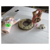 Tiny Acoma pottery olla ornament, Wedding Vase