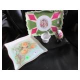 Handpainted square dresser tray, Royal Bavaria