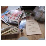 Oregon Loom book, crichet patterns, hooks, yarn