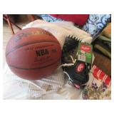 New Rawlings leather softball glove, Spalding