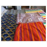 Blue batik fabric, Africa Gonneville Heart in Hand