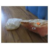 Large and medium sized quartz crystals