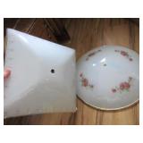 Vintage square ceiling light shade, round shade