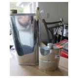 Camel logo stainless flask, vintage field camping