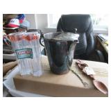 Game Day football Swizzle sticks, cocktail pitcher