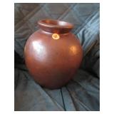 Brown earthenware crock early 20th C