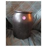 19th C. Brown stoneware crock