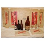 Marshfield Brewing Company Glasses, Bottles & Box;