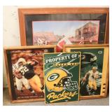 1 Wisconsin Badger & 3 Green Bay Packer Signs: