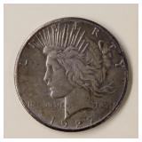 1927 Peace Silver Dollar