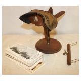 Holmes Stereoscope Viewfinder Stand w/ Cards;