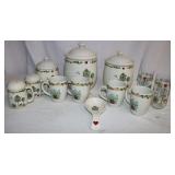 Thompson Pottery: Canisters, Cups, Spoon Rest &