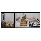 3 Fans, Cleaners, Dryer Vent Duct, Signage &