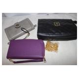 New Younique Purse w/ Metal Chain & 2 New Wallets