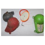 3 Down Rigger Weights & 1 Dipsy-Diver: