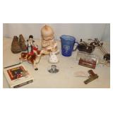 Salt & Pepper Shaker, Metal Motorcycle, Elvis &