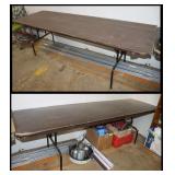 2 Tables and a White Table Top, NO CONTENTS;