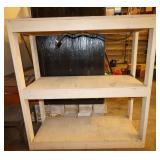 Lighted 3 Tier White Wooden Shelf 51"x21"x54"