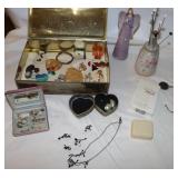 Earrings, Brooches, Hat Pins, Angel Figure &