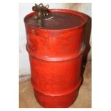 Metal Red Barrel with Spout