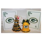 2 Green Bay Packers Ornaments: