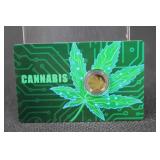 Cannabis .9999 GOLD 1/1000 troy ounce coin #302