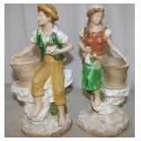Vintage 1975 No. 821 & 823 14" Boy & Girl w/