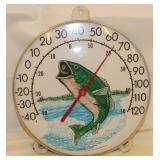 Vintage Large Bass Original Jumbo Dial Thermometer