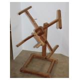 Antique Wooden Yarn Winder?, Spins, 19"x18"x31"