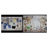 Necklaces w/ Pearls or Beaded, Pins,