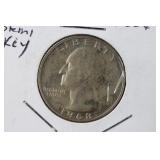 1968s semi key Washington quarter  PROOF
