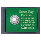 1 oz. .999 Silver Boullion;  Green Bay Packer;