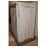 Rolling Pegboard Cabinet w/ Hangers, 48"x35"x62"