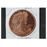 1oz Copper liberty coin .999