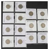 14 Buffalo Nickels
