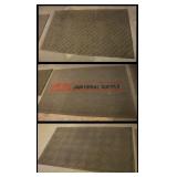 3 Rugs: 58x35, 59x36, 72.5x48.5"