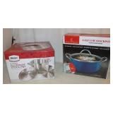 New Emeril Lagasse 4.5 Qt. Low Stockpot w/ Lid &