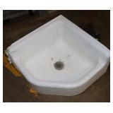 Corner Mount Service Sink, 27.5"x27.5"x13.25"