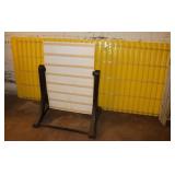 4 Plastic Sign Panels, & Sidewalk Sign: